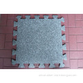 Interlocking rubber flooring mats